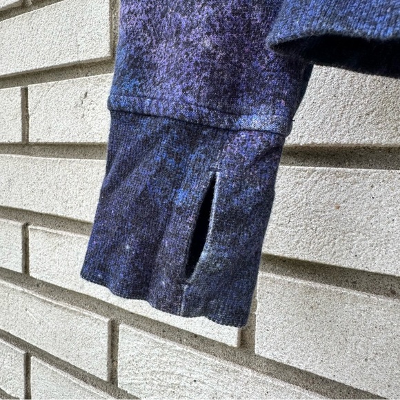 Lululemon Scuba Hoodie Light Cotton Fleece Polar Lights Blue Multi Size 4 - Picture 3 of 11